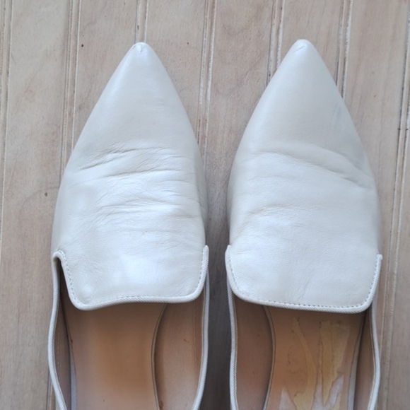 Franco Sarto Vianna Slip On Crom Heel Pointy Toe Boone Leather Dress Short Heels - Picture 3 of 14